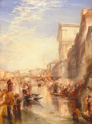 Le Grand Canal : Scène - une rue à Venise, c.1837